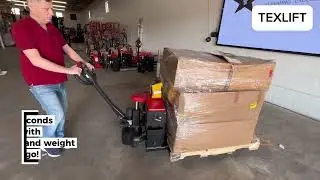 Electric pallet truck with scale and printer 5500lbs #pallettruck #bestoffers #warehouseequipment