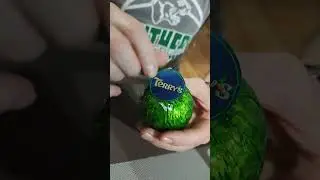 Opening Terry's Mint Chocolate #satisfying #chocolate #christmas #treat #shorts