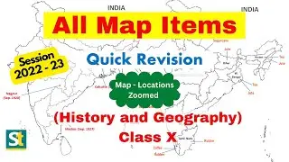 All Maps in one - Class 10 Social Science 2022-23 Exam  - Quick Map Work  revision