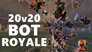 Rocket League Bot MADNESS! (playing with 40 bots)