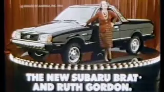 1982 Subaru Brat commercial - with Ruth Gordon