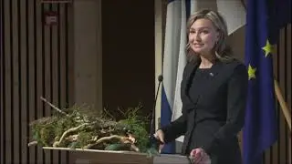 Ebba Busch Sweden PM debates on forests in shaping a sustainable high quality living environment!