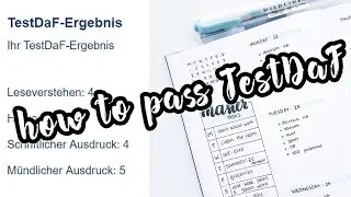 tips on how to pass testdaf | how i got 18 points in 6 months