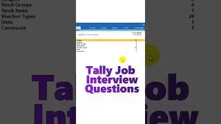 Total Groups, ledger, stock items in tally prime | Tally interview questions