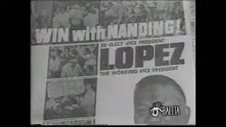Ferdinand Marcos and Fernando Lopez Proclamation as Winners of 1969 Election