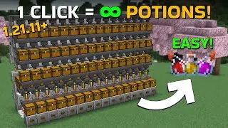 Minecraft Easy Automatic Potion Brewer| 1 Click=3 Potions! |