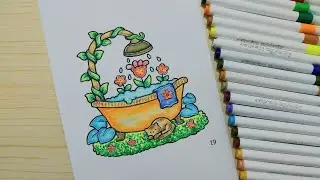 Coloring Time with Zada | Tutorial mewarnai mudah dan cantik untuk pemula 