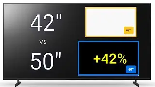 42-inch vs 50-inch TV: Side-by-Side Size Comparison