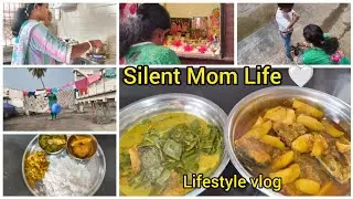 Silent Morning Routine | Mom Life, Home Cleaning & Lunch Cooking