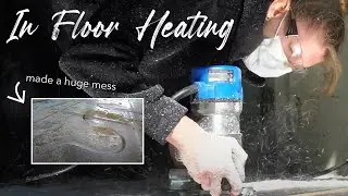 Heated Floors Install | Skoolie Conversion Ep. 7 | Adam & Steph