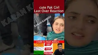 Last over ind vs pak girl reaction 😀 #shorts #indvspak #pakmediacrying #pakpublicreaction #pakigirl