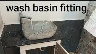 TABLE TOP WASH BASIN FITTING#plumber #video@Balajiperamsetty 