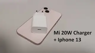 Mi Charger 20 watt + Iphone 13 charging test