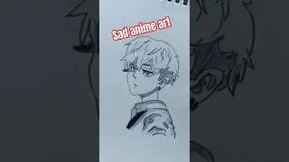 😢 Sad Anime Face Pencil Sketch | Emotional Art 😱