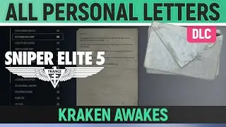 Sniper Elite 5 - Kraken Awakes - All Personal Letter Locations 🏆 DLC 5