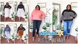HUGE WALMART PLUS SIZE FALL TRY ON HAUL| PLUS SIZE FALL FASHION