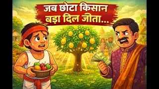 जब छोटा किसान बड़ा दिल जीत गया | Emotional Moral Story | 2D Cartoon