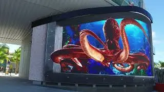 New Nassau Bahamas Cruise Port Big Screen / Jumbotron 3-D Animations