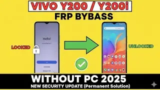 Vivo Y200/Y200i Android 15 FRP Bypass Without PC 2025 | New Security Update (Permanent Solution)