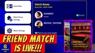 FRIEND MATCH in eFootball 2022 is here🔥😍 | First GAMEPLAY & SETUP | New defense commands #efootball