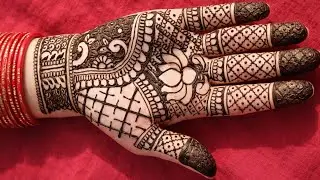 🤩 Applying mehndi in my mom's hand || front hand mehndi design || mehndi vlog 