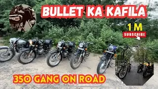 Bullet Ka Kafila 🔥&ndash; Royal Enfield Riders Ka Swag! | Group Ride Vlog | Bullet 350 | Mini Punjab 