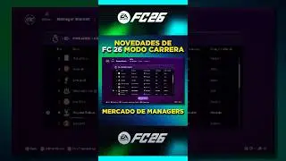 Novedad de Modo Carrera FC 26: Mercado de Managers ✅