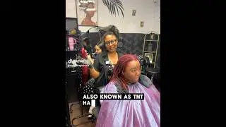 Loc Color and Updo Mohawk Style | DFW Hair Salon | Dallas Tx #locs #haircare