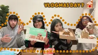 We built gingerbread houses | VLOGMAS DAY 7 🏠