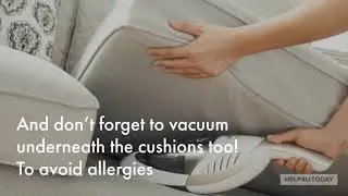 Deal with dust by focusing on hidden areas in your living room