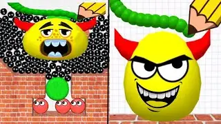 Master Gameplay HIDE BALL: Brain Teaser vs DRAW HERO, Latest Games Update,iOS, Android.