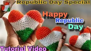 How To Crochet Indian Flag 🇮🇳 ৷৷ Happy Republic Day 🇮🇳 ৷৷ গণৰাজ্য দিৱসৰ শুভেচ্ছা 🇮🇳 #jaihind #india 