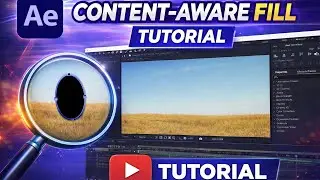 Remove ANY Object From Video in After Effects (Content-Aware Fill Tutorial)