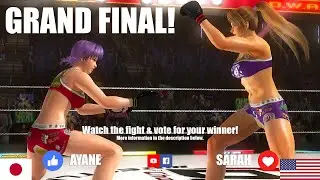 Ayane vs Sarah | DOA Fight League S01F15 | Dead or Alive 5 DOA5LR Interactive Vote for Winner
