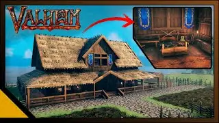 Valheim: Farmhouse - Large Early Game House - (Build Guide)
