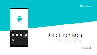 Android Intent {Android Studio Tutorials For Beginners}