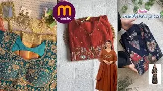 Meesho beautiful trending party wear Kurta Sets|| meesho || MJ online shopping 
