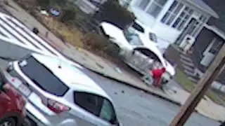 Video: Ring camera video shows moment car loses control
