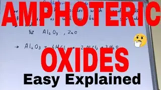 Amphoteric oxides|What are amphoteric oxides give examples|Amphoteric oxides examples list