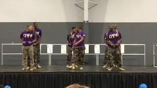 Omega Psi Phi|Kappa Beta Chapter|Homecoming 2018 Yard Show