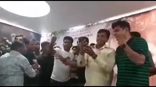 Shivarajkumar gets angry on Fan at His Birthday
