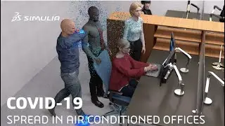 Office Sneeze | Examining the Spread of COVID 19 from Person-To-Person in Air-Conditioned Spaces