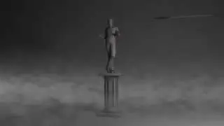 Statue destruction simulation