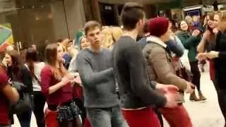 Music student flash mob at Trinity Leeds