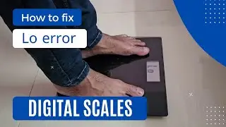 How to fix the 'Lo' error on a digital scale or weighing machine?