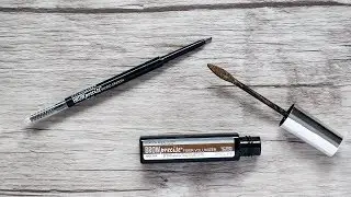 Maybelline Brow Precise Micro Crayon + Fiber Volumizer 12hr Wear Test & Review | CORRIE V
