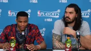 Westbrook Shuts Down Reporter's Question. Celtics Tie Up Series Vs. Bulls #TheHangoutNBA