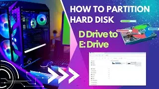 How To Partition Disk Drive without Format Computer || Shrink Disk