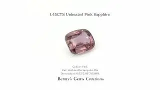 1.45CTS Unheated Pink Sapphire