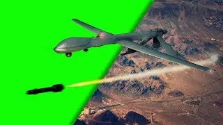 [green screen] MQ-1 Predator Drone